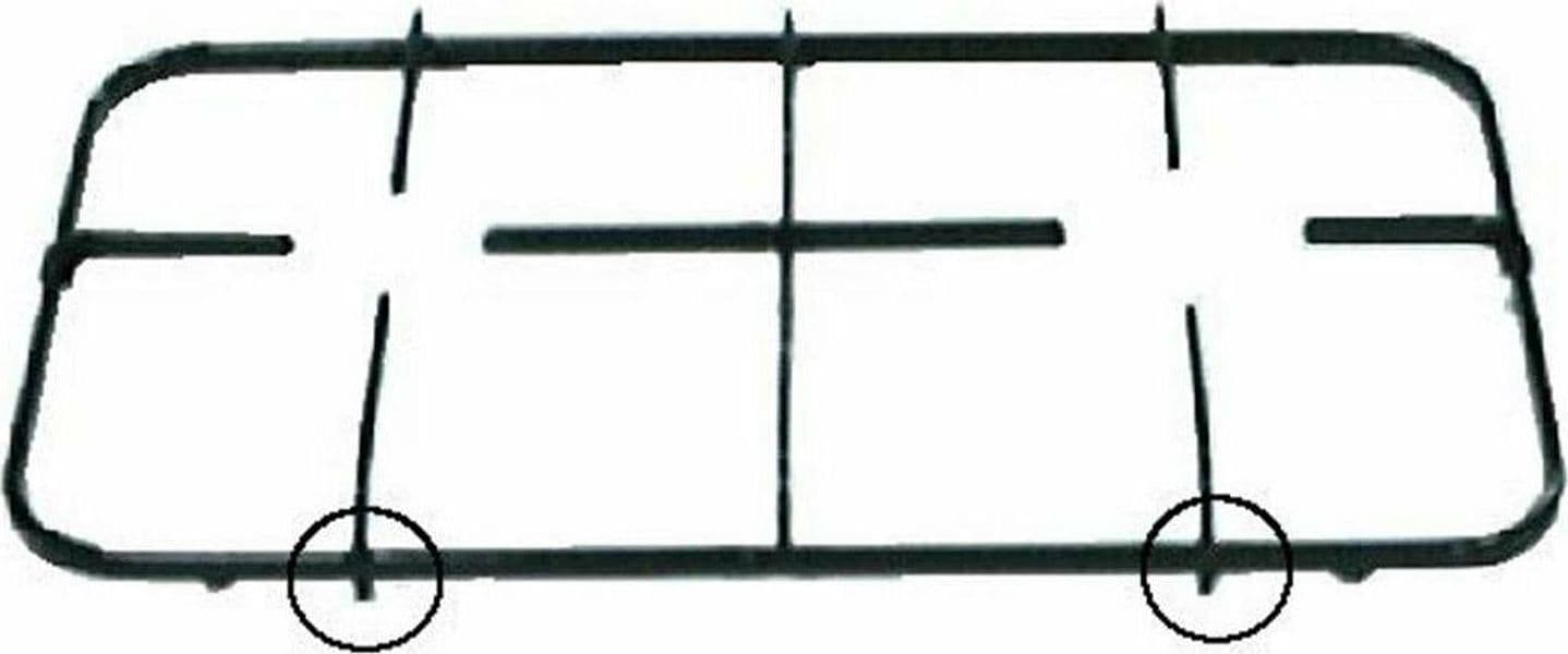 GRIGLIA NERA CUCINA A GAS ADATTA A TECNOGAS CM 44,5 x 23 P 5952 in prodotto EuroStore07 - Alatri, commercioVirtuoso.it