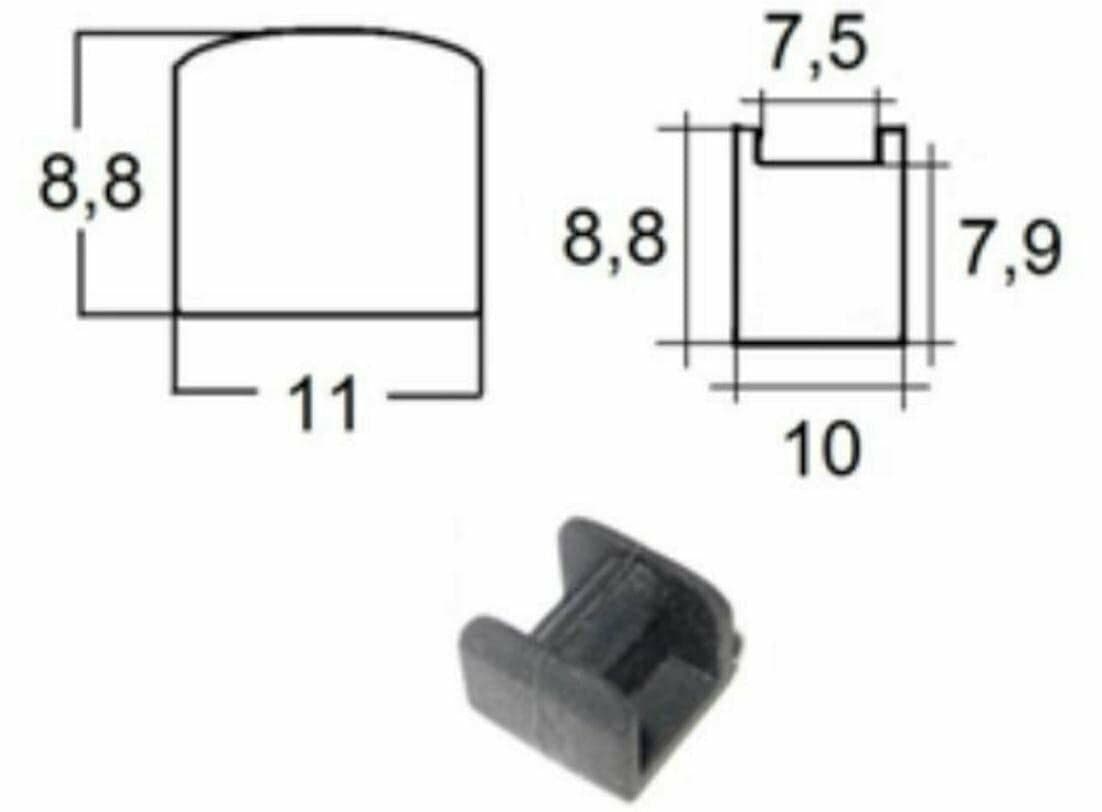 GOMMINO ANTIGRAFFIO PER GRIGLIA CUCINA GAS 4 PZ ADATTI FRANKE P0017 in prodotto EuroStore07 - Alatri, commercioVirtuoso.it