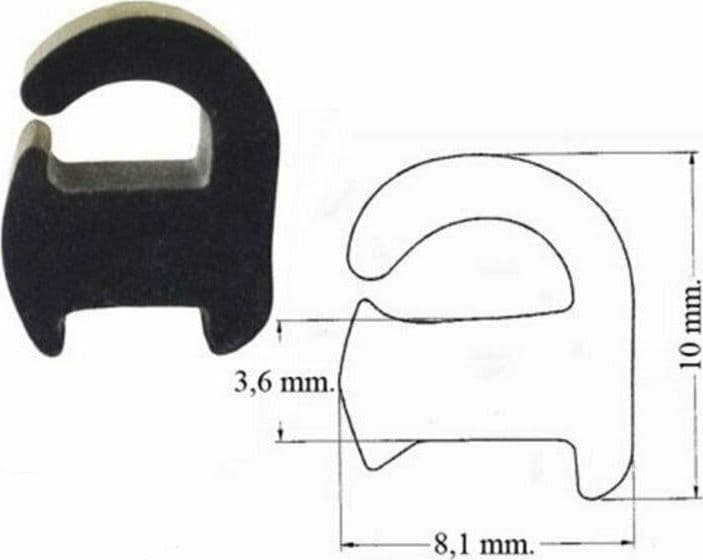 GOMMINO ANTIGRAFFIO PER GRIGLIA CUCINA GAS 4 PZ UNIVERSALE / FRANKE P0001 in prodotto EuroStore07 - Alatri, commercioVirtuoso.it