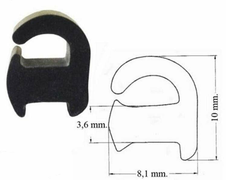 GOMMINO ANTIGRAFFIO PER GRIGLIA CUCINA GAS 4 PZ UNIVERSALE / FRANKE P0001 in prodotto EuroStore07 - Alatri, commercioVirtuoso.it
