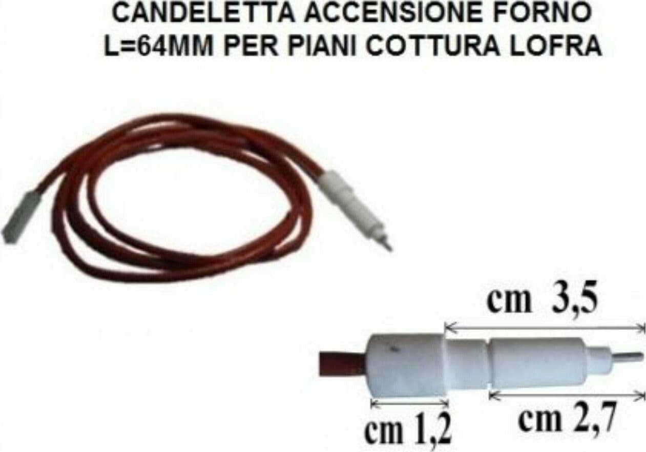 CANDELA CANDELETTA DI ACCENSIONE FORNO CUCINA A GAS ADATTA LOFRA * 37.2 in prodotto EuroStore07 - Alatri, commercioVirtuoso.it