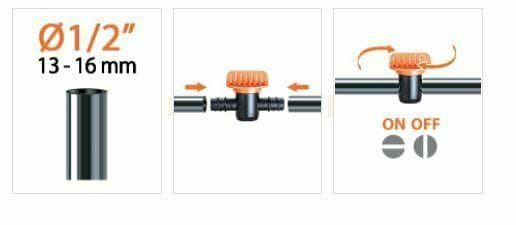 CLABER 91280 RUBINETTO PER TUBO COLLETTORE 1/2' GIARDINO IRRIGAZIONE in prodotto EuroStore07 - Alatri, commercioVirtuoso.it