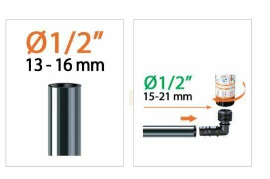 CLABER 91082 GOMITO FILETTO 1/2' (15 - 21 mm) PER IRRIGATORI COLIBRI 2PZ in prodotto EuroStore07 - Alatri, commercioVirtuoso.it