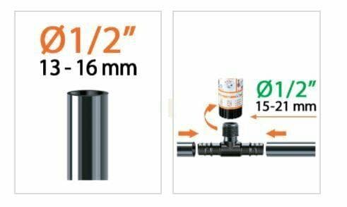CLABER 91072 3 VIE FILETTO 1/2' (15 - 21 mm) PER IRRIGATORI COLIBRI 2PZ in prodotto EuroStore07 - Alatri, commercioVirtuoso.it
