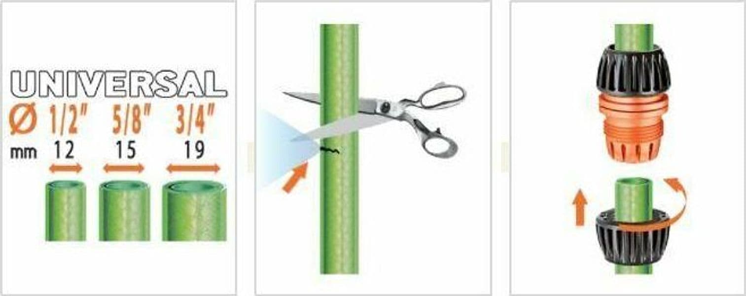 CLABER 48565 RACCORDO DI GIUNZIONE / RIPARAZIONE UNIVERSALE 1/2-3/4-5/8 1PZ in prodotto EuroStore07 - Alatri, commercioVirtuoso.it