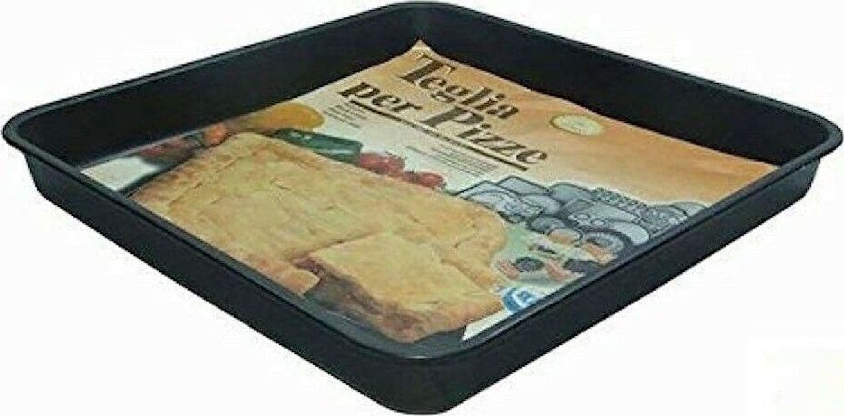 TEGLIA PER PIZZA TESTO FORNO STUFA CM 43 X 30 X 3 ANTIADERENTE PRA 416108 in prodotto EuroStore07 - Alatri, commercioVirtuoso.it