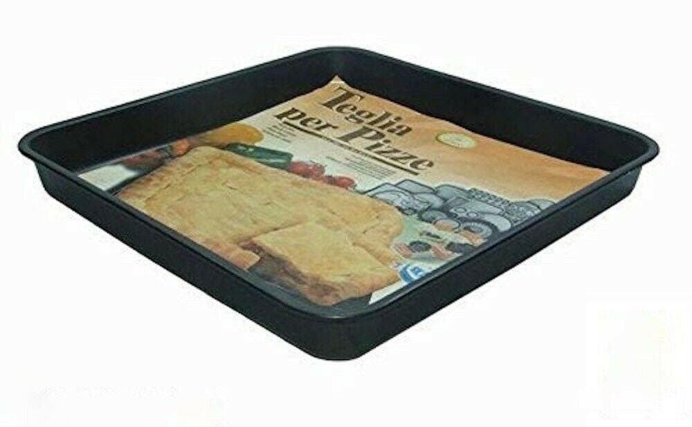 TEGLIA PER PIZZA TESTO FORNO STUFA CM 43 X 30 X 3 ANTIADERENTE PRA 416108 in prodotto EuroStore07 - Alatri, commercioVirtuoso.it