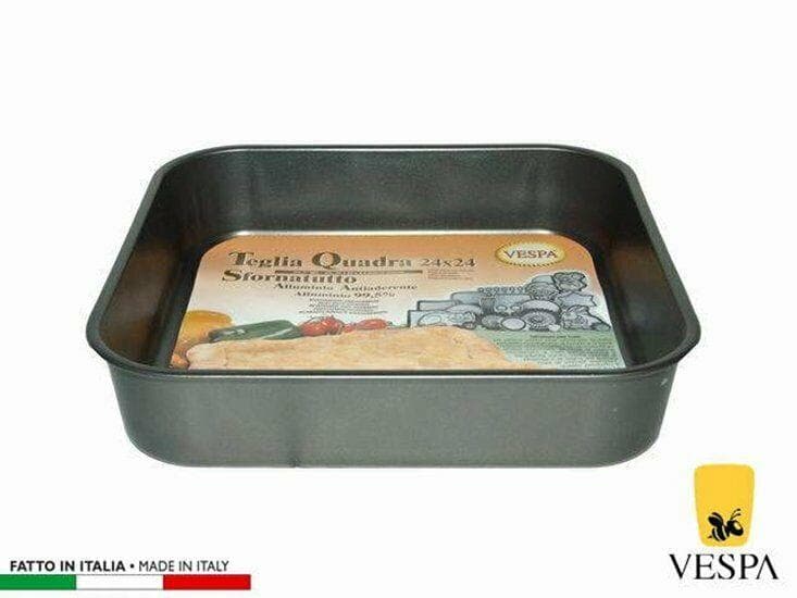 TEGLIA SFORNATUTTO TESTO FORNO STUFA CM 25 X 25 X 5.4 ANTIADERENTE PRA 416118 in prodotto EuroStore07 - Alatri, commercioVirtuoso.it