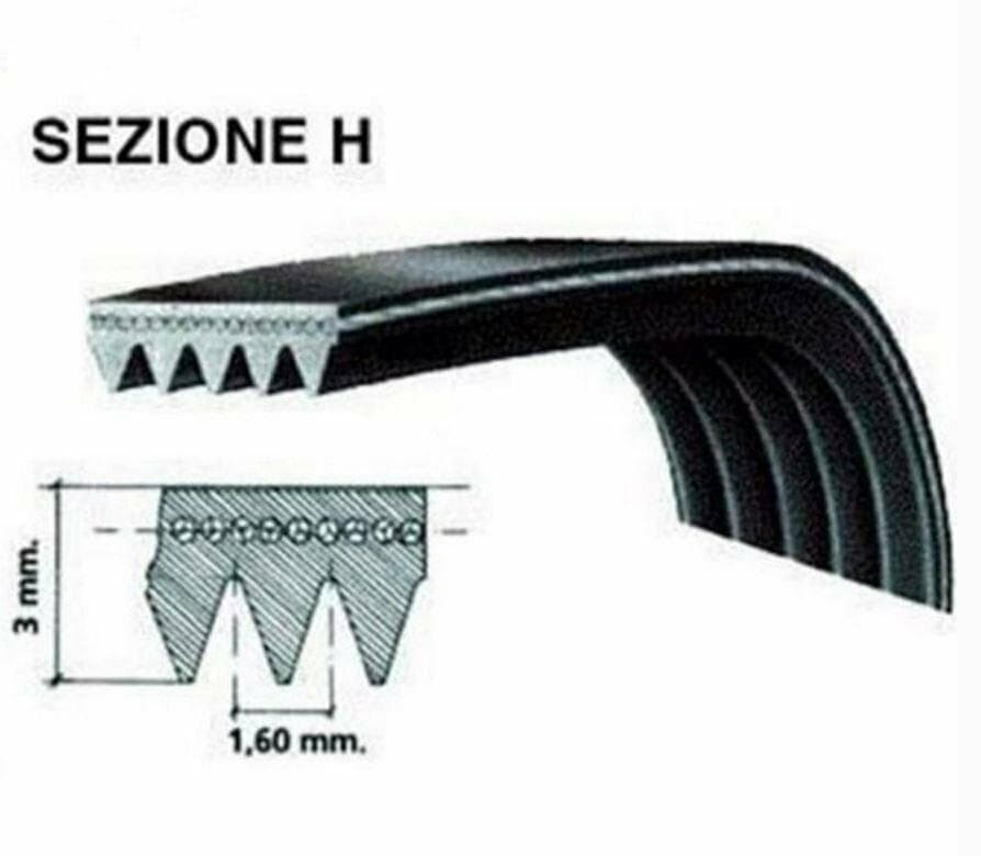 CINGHIA LAVATRICE RIGATA POLY-V 1936 WHIRLPOOL 481235818164 72193603 LV 116 in prodotto EuroStore07 - Alatri, commercioVirtuoso.it