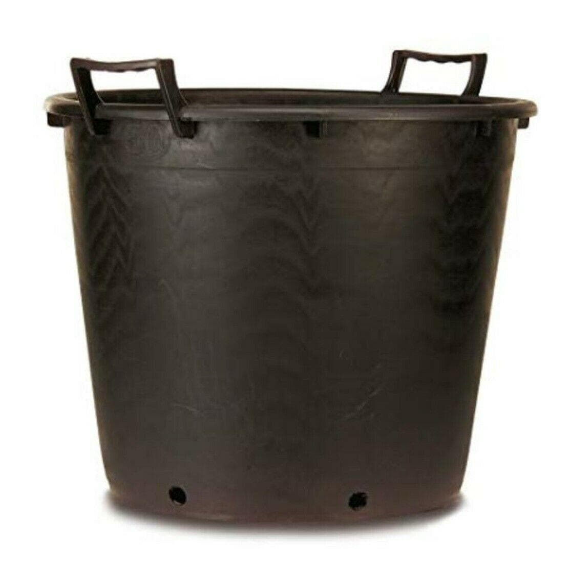 MASTELLO MASTELLONE LT 90 ø cm.60x48h.CON FORI NEL FONDO PIANTE NERO DF 612917 in prodotto EuroStore07 - Alatri, commercioVirtuoso.it