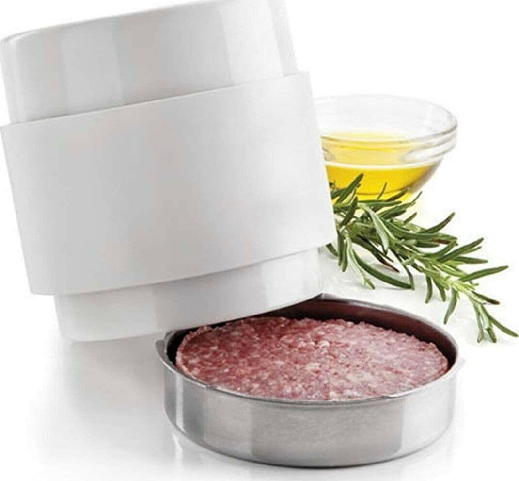 STAMPO AMBURGER IN PLASTICA E BASE INOX COLORI MISTI PRA 533121 in prodotto EuroStore07 - Alatri, commercioVirtuoso.it
