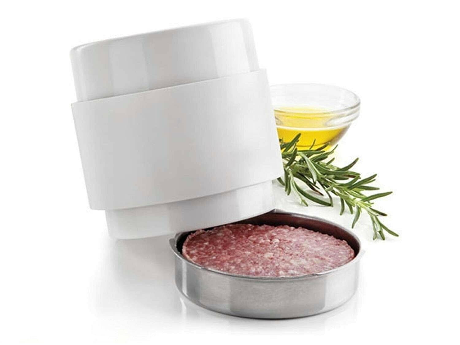 STAMPO AMBURGER IN PLASTICA E BASE INOX COLORI MISTI PRA 533121 in prodotto EuroStore07 - Alatri, commercioVirtuoso.it