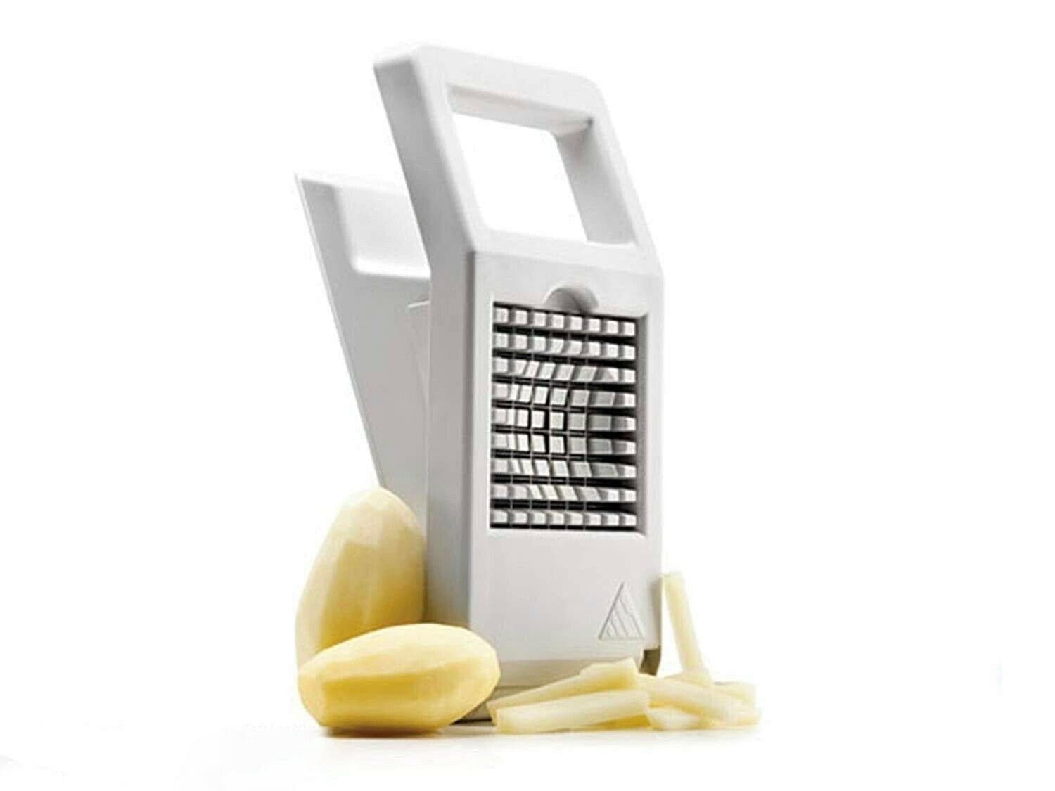 TAGLIA PATATE VERDURE A BASTONCINO IN PLASTICA LAMA INOX PRA 533126 in prodotto EuroStore07 - Alatri, commercioVirtuoso.it