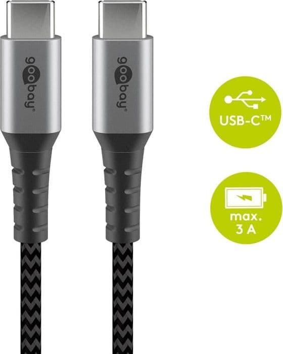 Cavo Tessile USB-C&trade Maschio/USB-C&trade Maschio 2 m Grigio in  Scontolo.net - Potenza, commercioVirtuoso.it