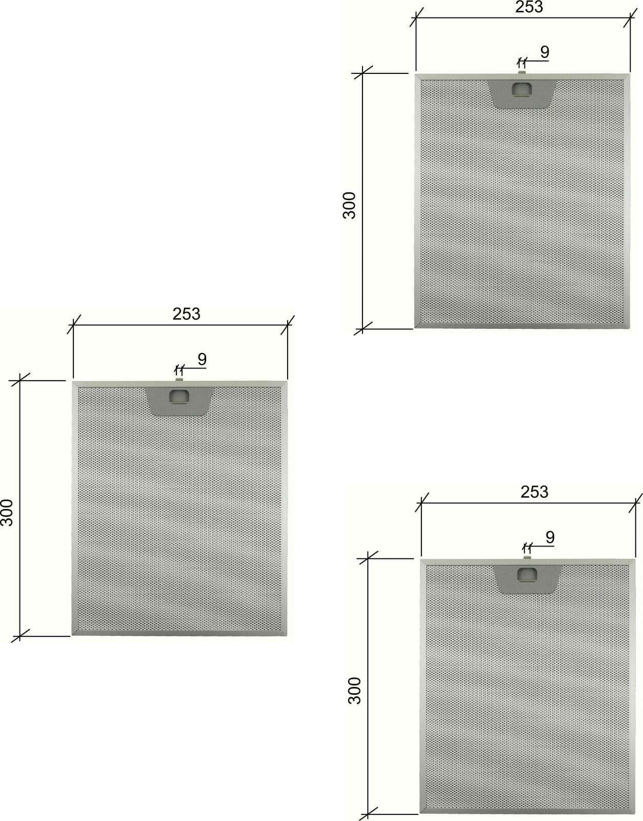 FRANKE 1960373 ARISTON 059594 FILTRO CAPPA ALLUMINIO 253X300mm 39610300 F204 3PZ in prodotto EuroStore07 - Alatri, commercioVirtuoso.it