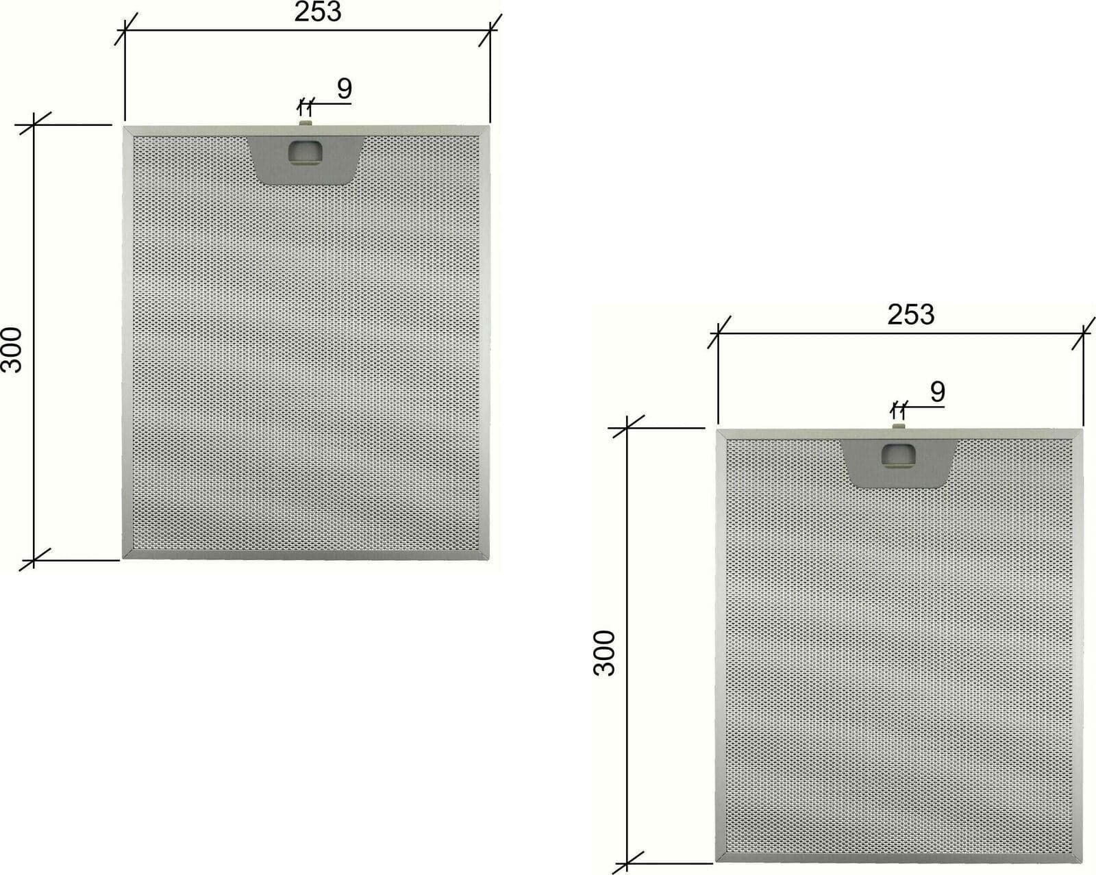 FRANKE ARISTON 059594 FILTRO CAPPA ALLUMINIO 253X300mm 39610300 F204 2PZ in prodotto EuroStore07 - Alatri, commercioVirtuoso.it