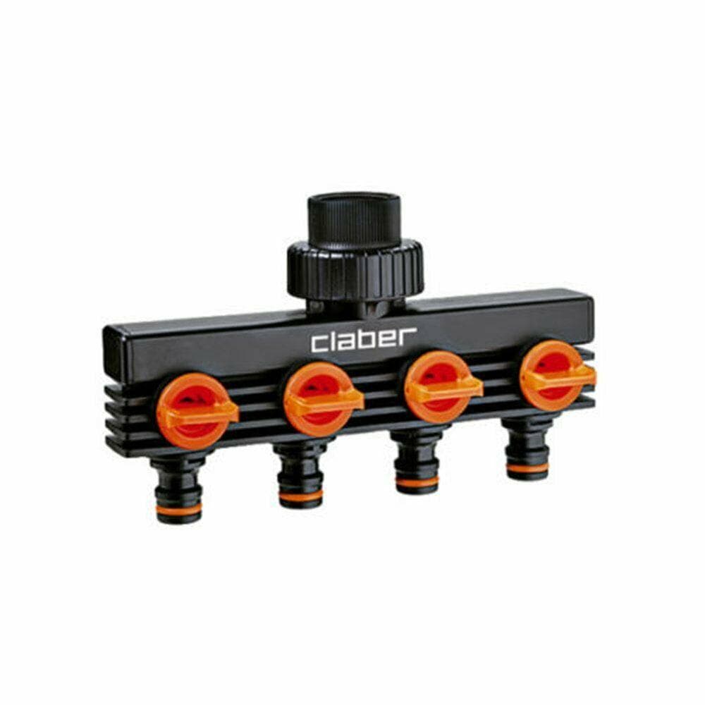 CLABER 8581 PRESA 4 VIE CON RUBINETTI SINGOLI PER OGNI USCITA in prodotto EuroStore07 - Alatri, commercioVirtuoso.it