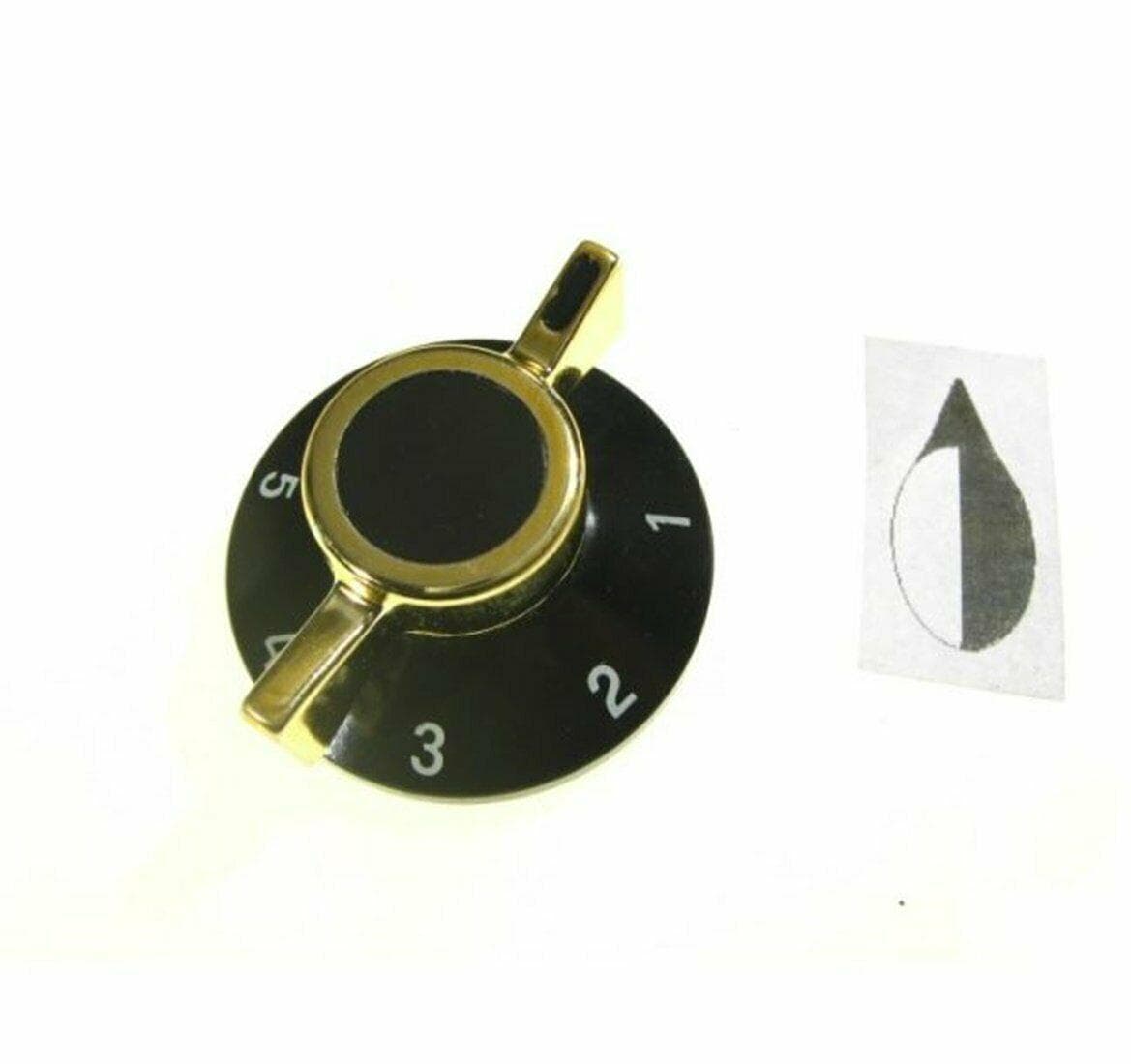 CANDY IBERNA GASFIRE 1 PZ MANOPOLA NERA / ORO PIASTRA INNESTO 6 MM M 1737 in prodotto EuroStore07 - Alatri, commercioVirtuoso.it
