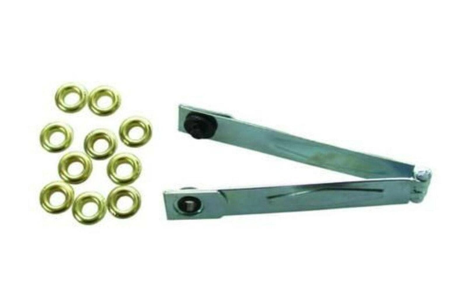 Pinza Per Occhielli A Vela + 100 Occhielli Per Teli Tende Coperture Ferr 241878 in prodotto EuroStore07 - Alatri, commercioVirtuoso.it