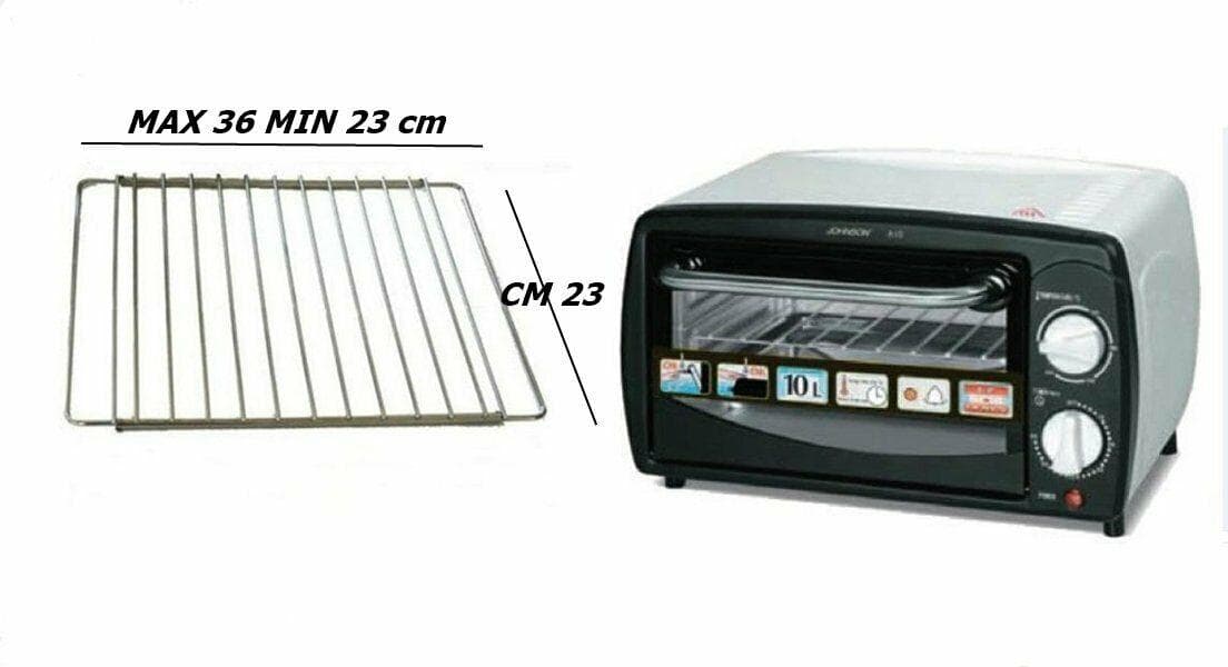 RIPIANO GRIGLIA FORNO FORNETTO UNIVERSALE REGOLABILE CM 36 - 23 X 23,3 PICCOLA in prodotto EuroStore07 - Alatri, commercioVirtuoso.it