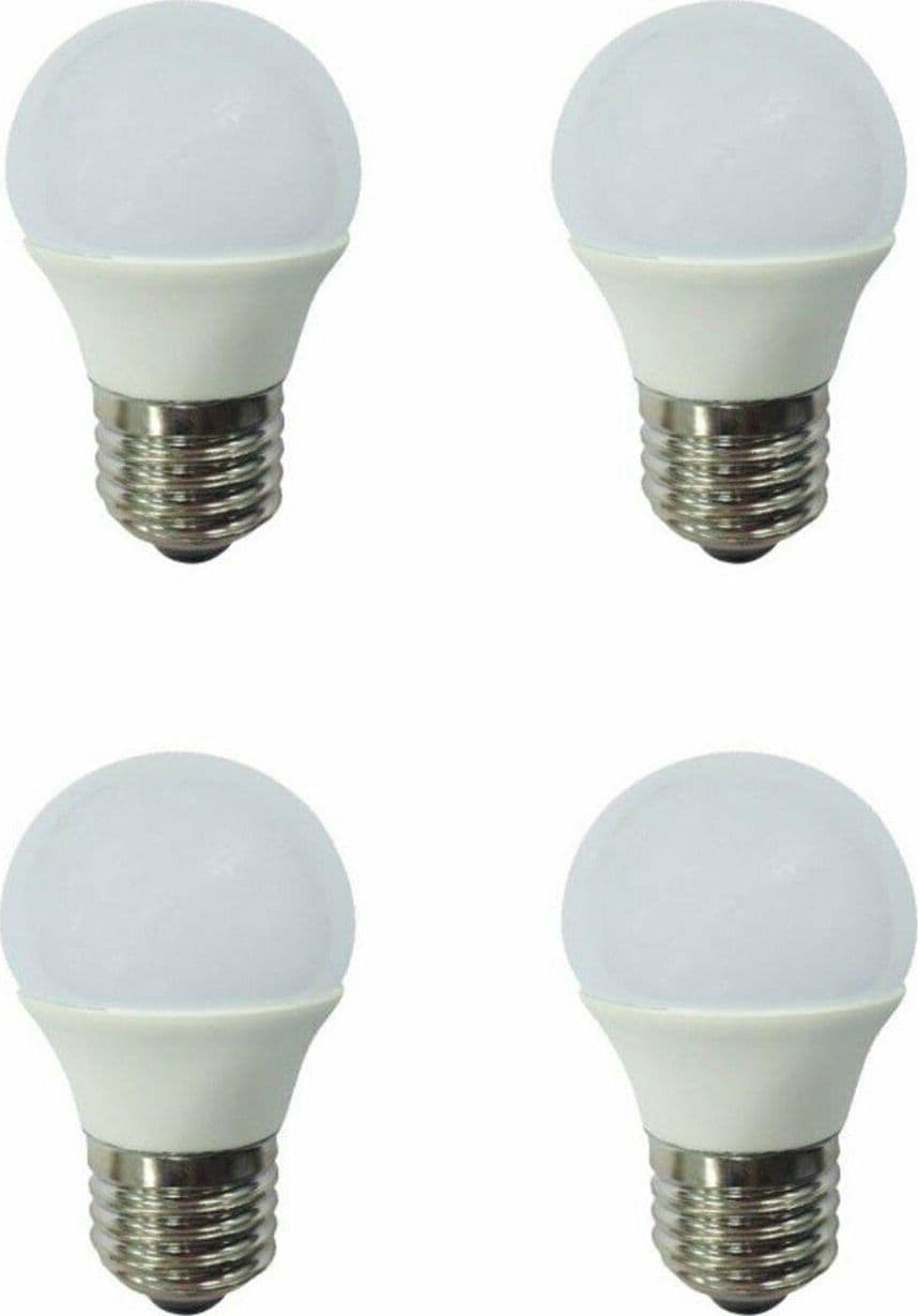 4 LAMPADINE 4 W A LED ATTACCO E 27 CONSUMO 6400 k LUCE FREDDA LAMPADINA in prodotto EuroStore07 - Alatri, commercioVirtuoso.it