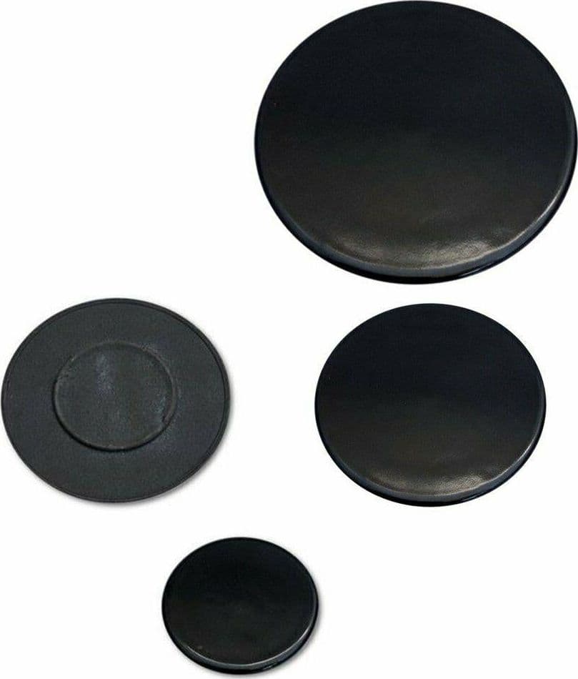 ATLANTIC KIT PIATTELLI SPARTIFIAMMA NERI LUCIDI CUCINA 4 FUOCHI S 0235 in prodotto EuroStore07 - Alatri, commercioVirtuoso.it