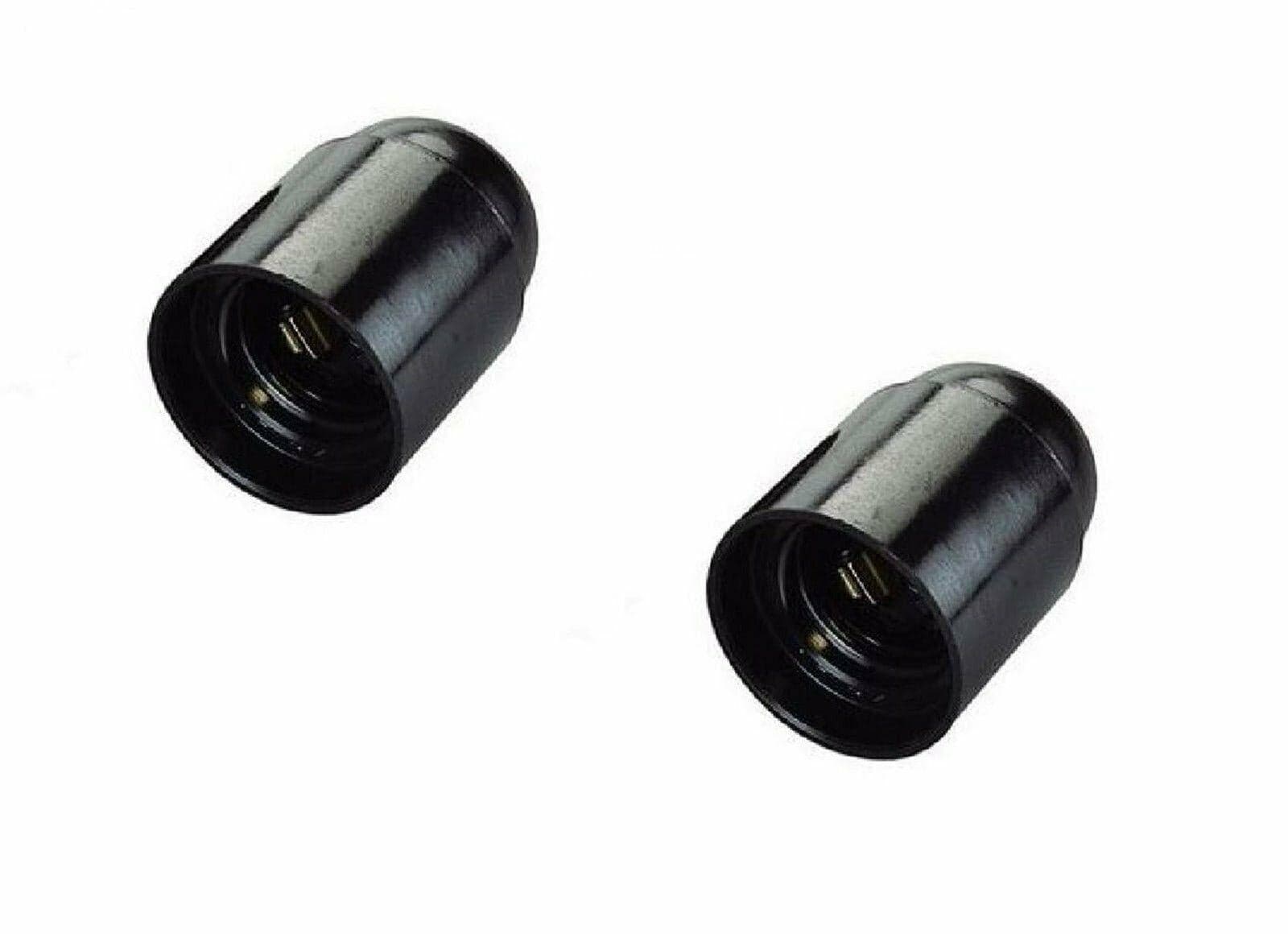 PORTALAMPADA E 27 NERO IN BAKELITE ATTACCO PICCOLO 2 PEZZI in prodotto EuroStore07 - Alatri, commercioVirtuoso.it