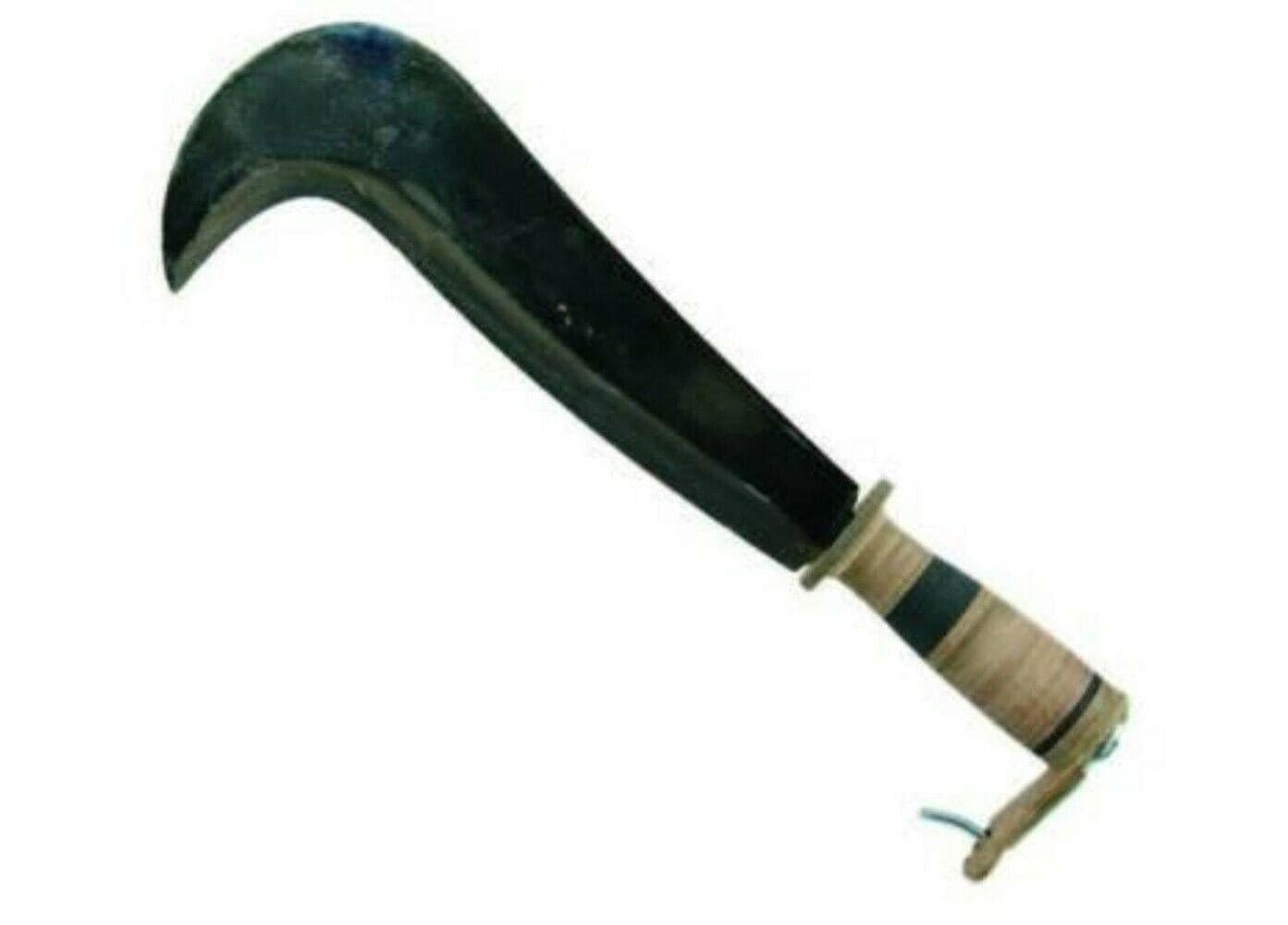 RONCOLA TIPO BERGAMO LAMA MM 240 ACCIAIO FORGIATO MANICO CUOIO FER 283601 in prodotto EuroStore07 - Alatri, commercioVirtuoso.it