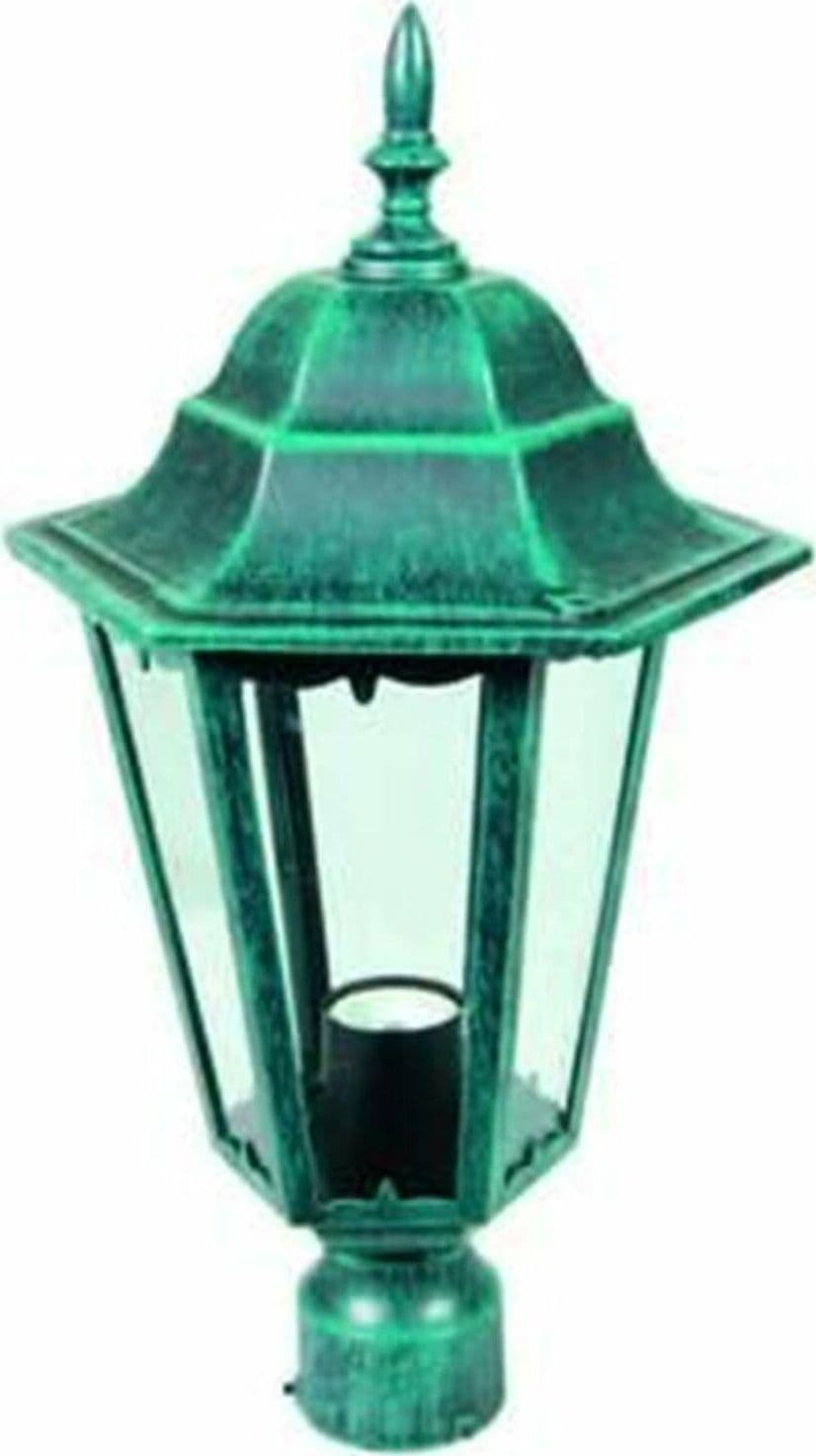 LANTERNA BERLINO ALLUMINIO VERDE ANTICATO MM 192 PER PALO FERR 39505 in prodotto EuroStore07 - Alatri, commercioVirtuoso.it