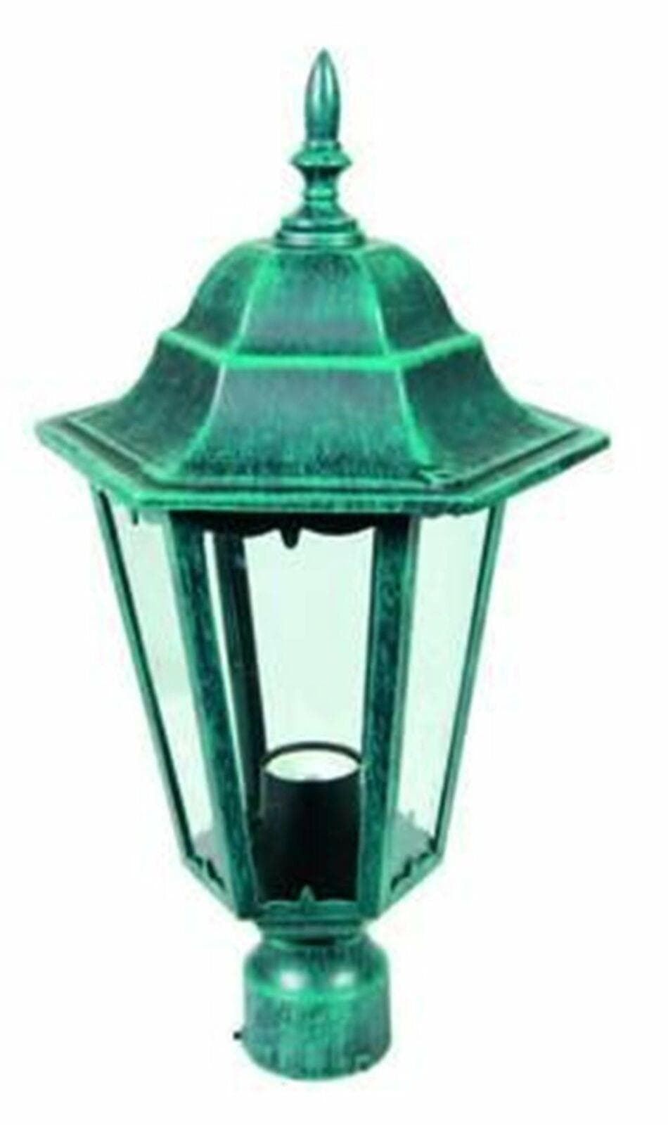 LANTERNA BERLINO ALLUMINIO VERDE ANTICATO MM 192 PER PALO FERR 39505 in prodotto EuroStore07 - Alatri, commercioVirtuoso.it