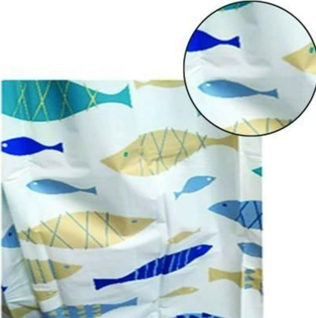 TENDA PVC PEVA 'PESCI' cm.240 x 200 h DOCCIA VASCA NO BASTONE FERR 319638 in prodotto EuroStore07 - Alatri, commercioVirtuoso.it