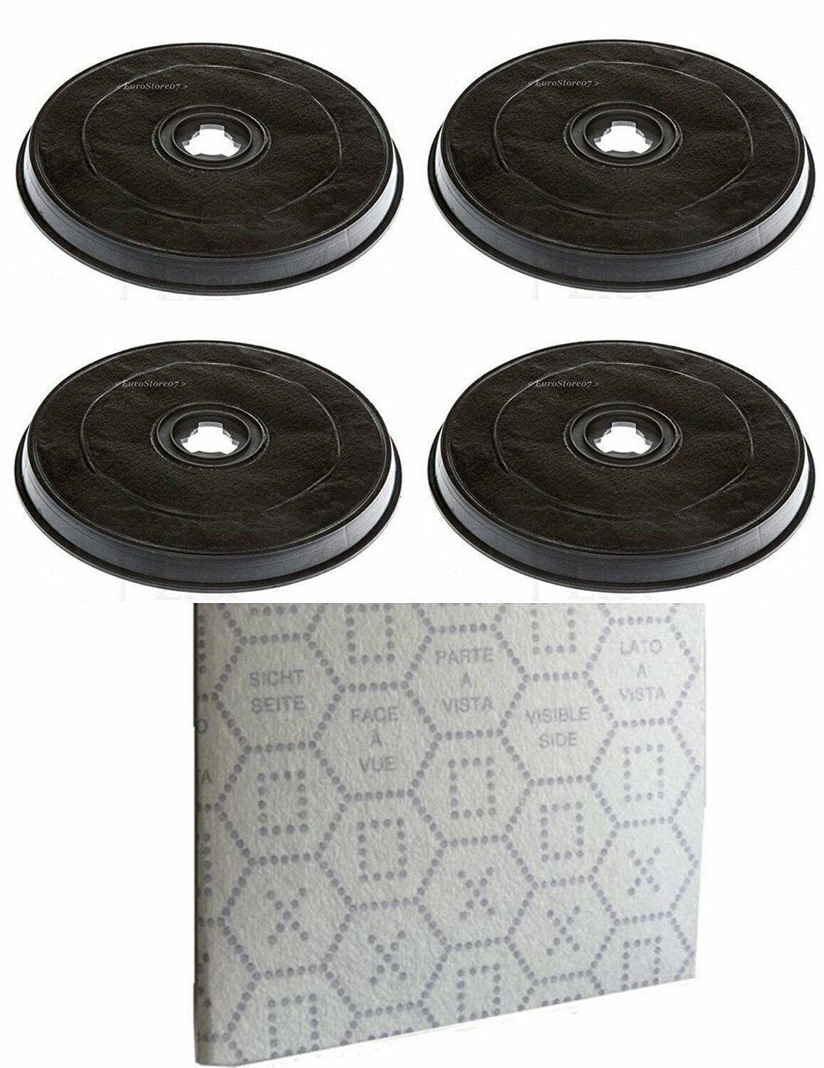 FABER 4 FILTRI CAPPA CARBONI ATTIVI + 1 PANNO SATURAZIONE H 2.6 Cm Ø 23.2 F 38 in prodotto EuroStore07 - Alatri, commercioVirtuoso.it