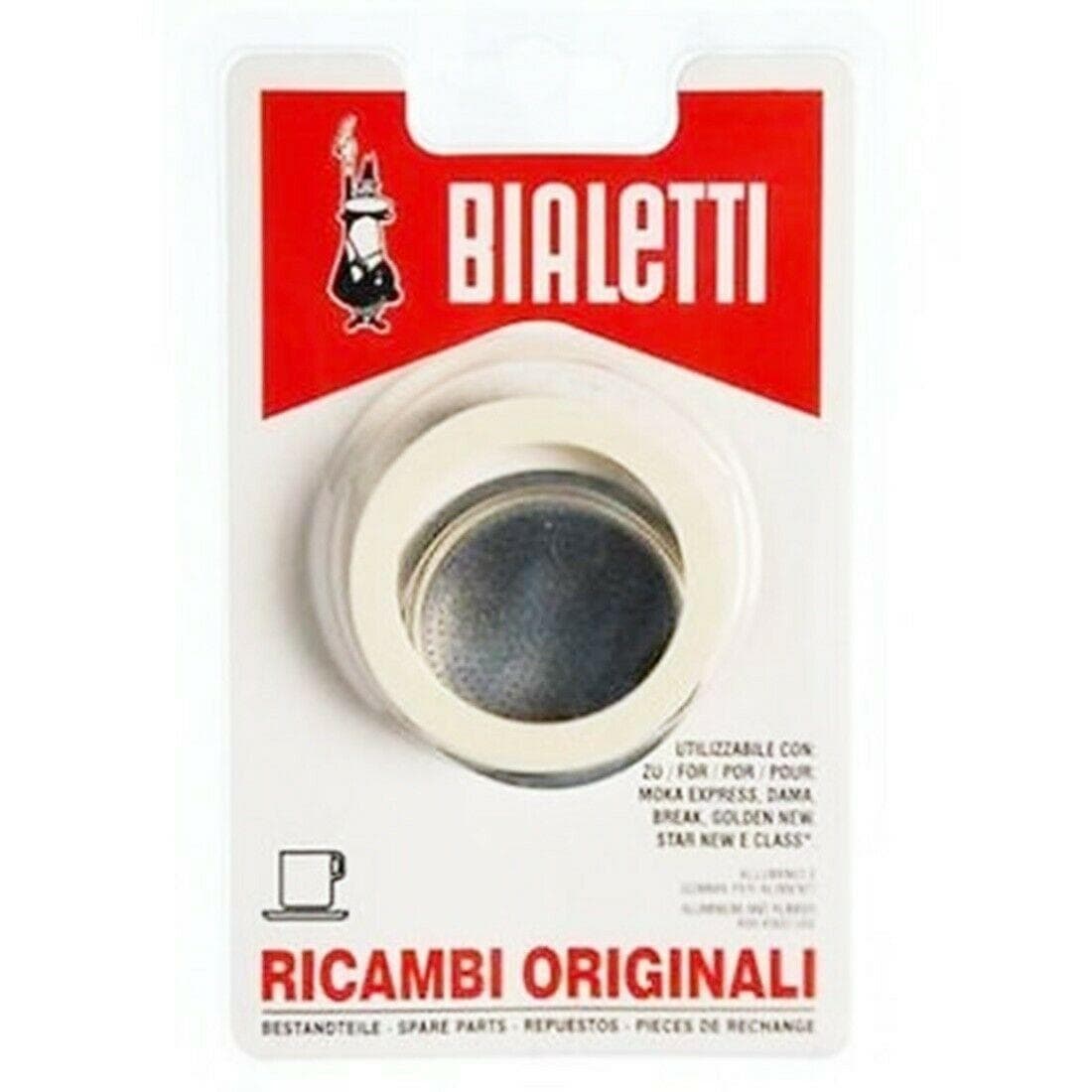 3 GUARNIZIONI + FILTRO 6 TAZZA CAFFETTIERE MOKA UNIVERSALE BIALETTI - FER 264822 in prodotto EuroStore07 - Alatri, commercioVirtuoso.it