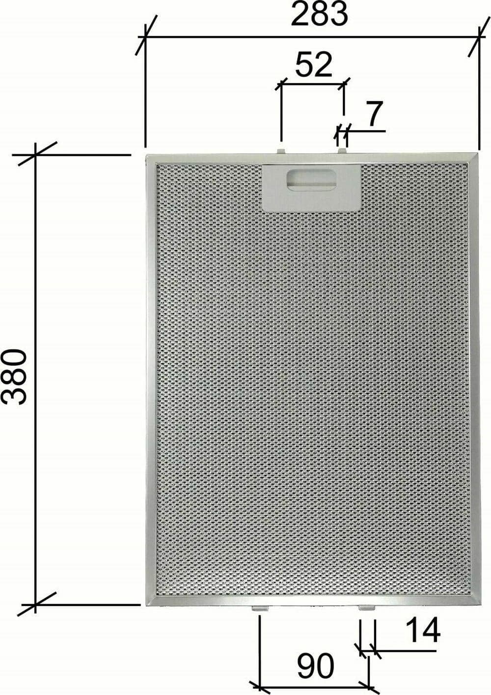 3 PZ ELECTROLUX AEG 4055107017 FILTRO CAPPA METALLICO 380x283x9 CD39281200 F 231 in prodotto EuroStore07 - Alatri, commercioVirtuoso.it