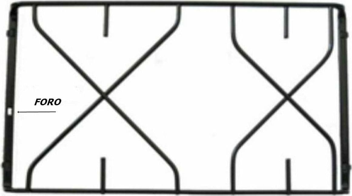 INDESIT GRIGLIA PER CUCINA A GAS NERA 2 F. CM 39,5 X 21,4 P 2764 in prodotto EuroStore07 - Alatri, commercioVirtuoso.it
