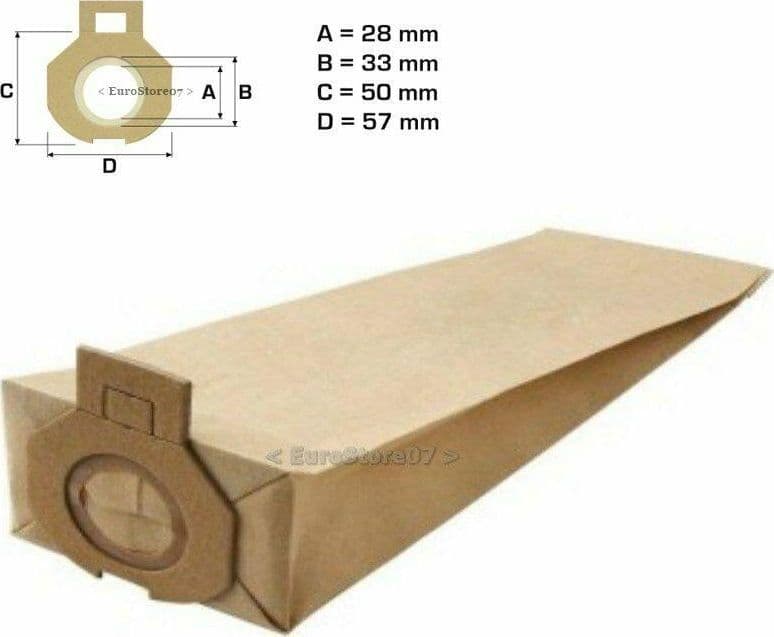 8 SACCHETTI ASPIRAPOLVERE ADATTI SB 9091 SEVERIN MADE IN ITALY IM 16 in prodotto EuroStore07 - Alatri, commercioVirtuoso.it
