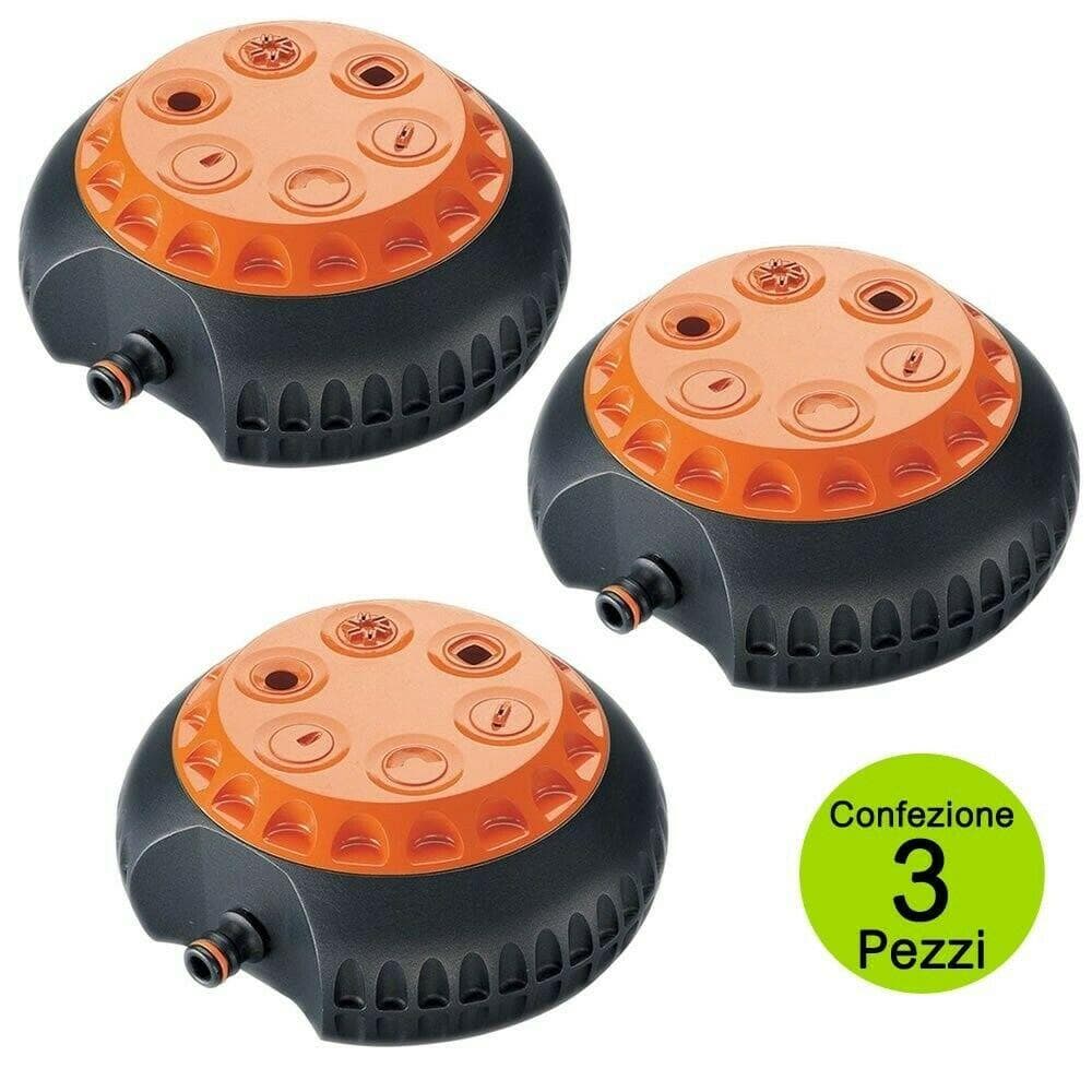 CLABER 8654 IRRIGATORE MULTIFUNZIONE 6 GETTI GIARDINO IRRIGAZIONE PRATO 3 PZ in prodotto EuroStore07 - Alatri, commercioVirtuoso.it