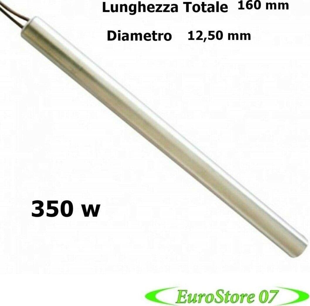 RESISTENZA CANDELETTA ACCENSIONE STUFA A PELLET diam 12,5MM - 160MM 350W - SP 49 in prodotto EuroStore07 - Alatri, commercioVirtuoso.it