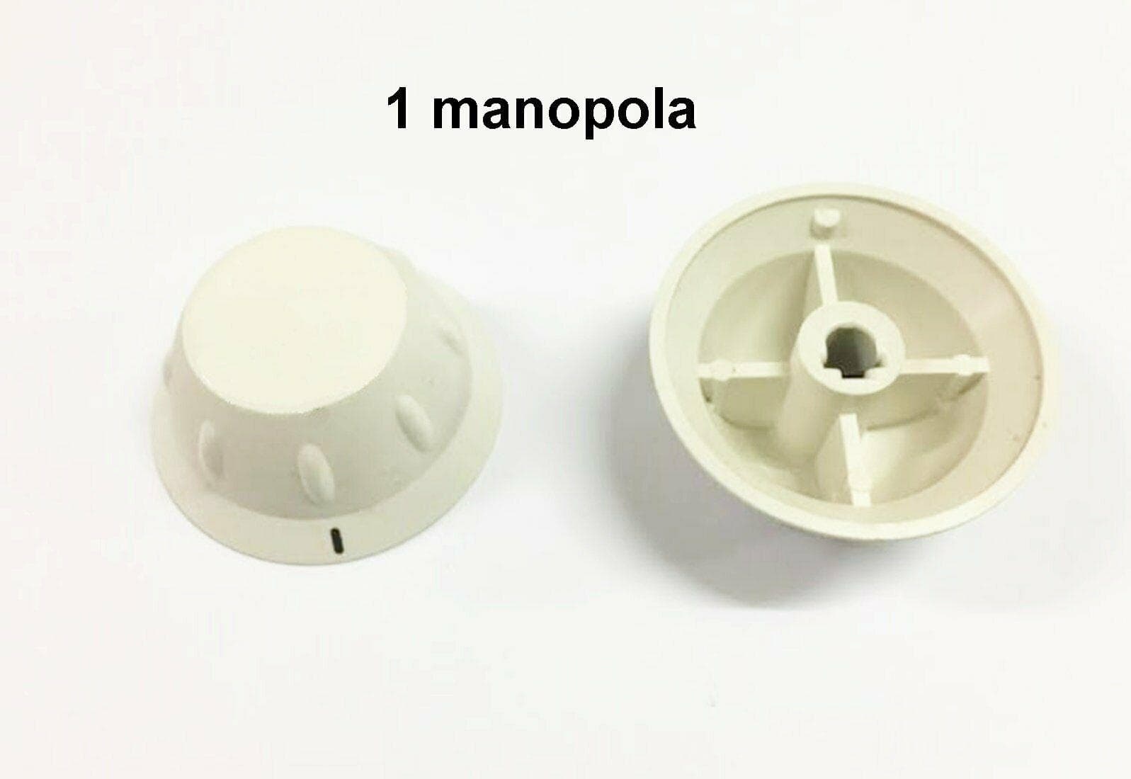 1 MANOPOLA BIANCA UNIVERSALE PER CUCINA A GAS INNESTO MM 6 GAMBO MM 0 MN 120 in prodotto EuroStore07 - Alatri, commercioVirtuoso.it