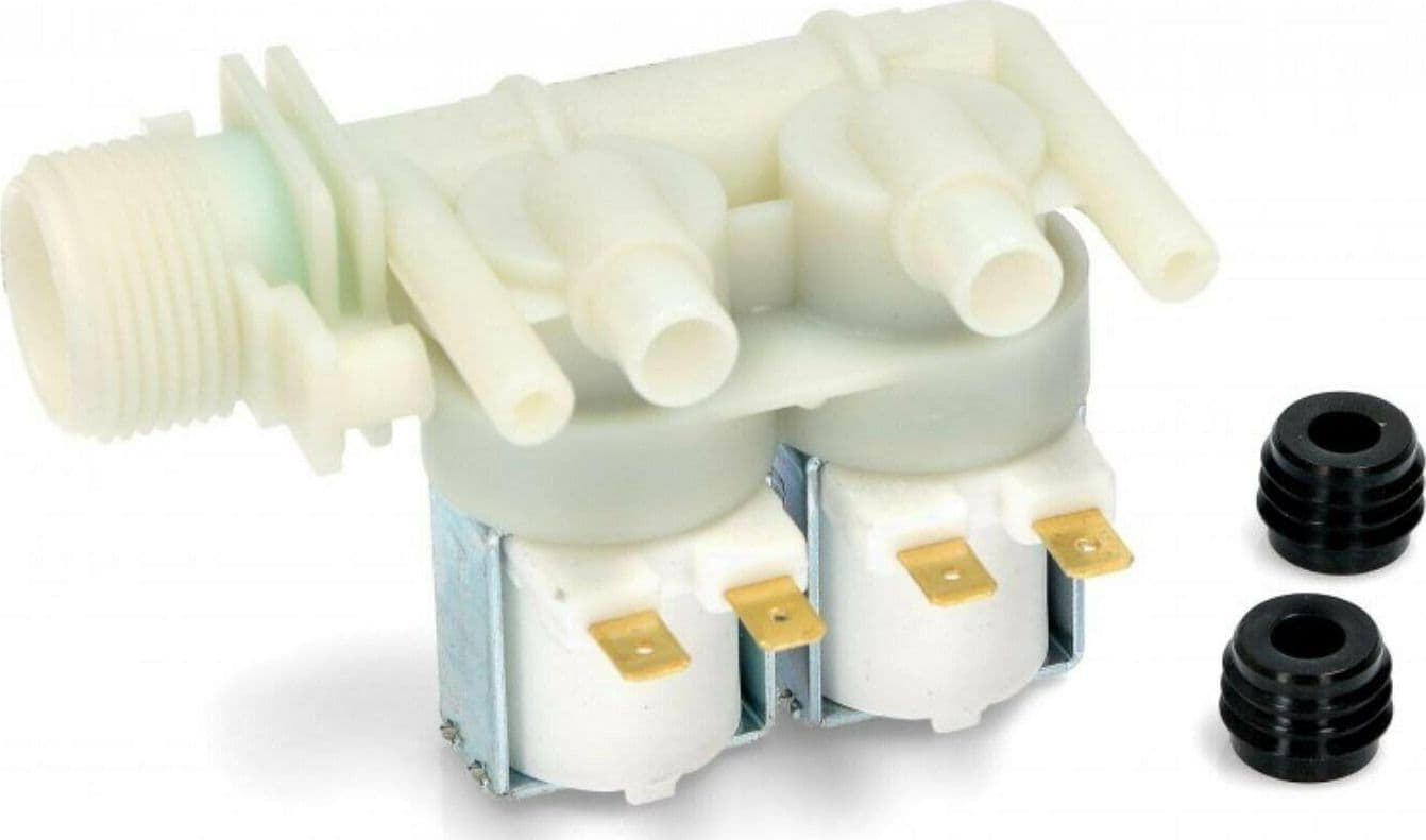 ELETTROVALVOLA LAVATRICE ARISTON INDESIT CARICO ACQUA 2 VI C00066518 EL 28 in prodotto EuroStore07 - Alatri, commercioVirtuoso.it