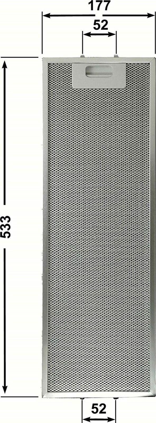 ELICA GR023B COMPATIBILE 1 FILTRO CAPPA METALLICO 535x178 mm F 242 in prodotto EuroStore07 - Alatri, commercioVirtuoso.it