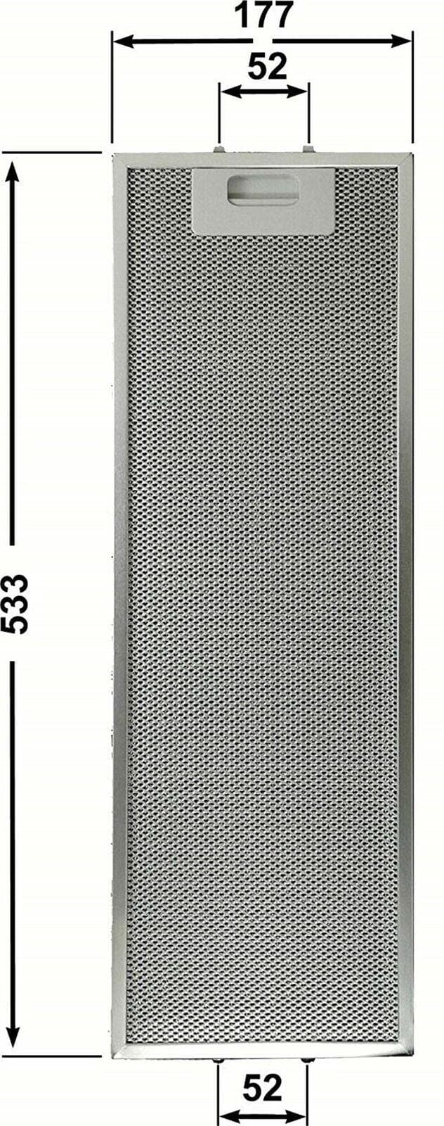 ELICA GR023B COMPATIBILE 1 FILTRO CAPPA METALLICO 535x178 mm F 242 in prodotto EuroStore07 - Alatri, commercioVirtuoso.it