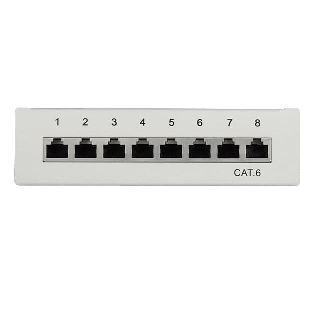 Pannello Patch 8 Porte Cat. 6 STP Grigio in Pannelli patch Ethernet Scontolo.net - Potenza, commercioVirtuoso.it