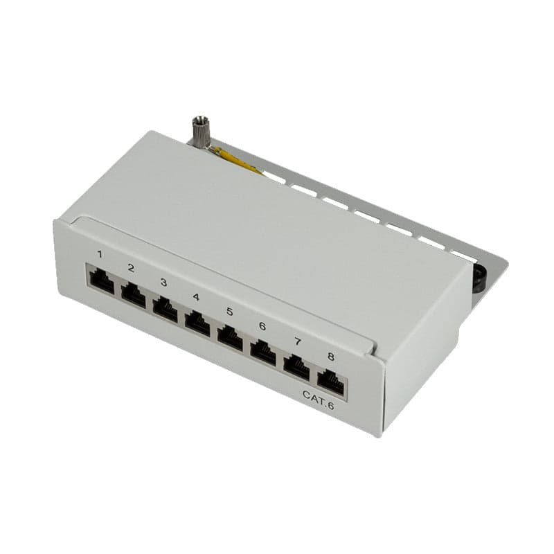 Pannello Patch 8 Porte Cat. 6 STP Grigio in Pannelli patch Ethernet Scontolo.net - Potenza, commercioVirtuoso.it