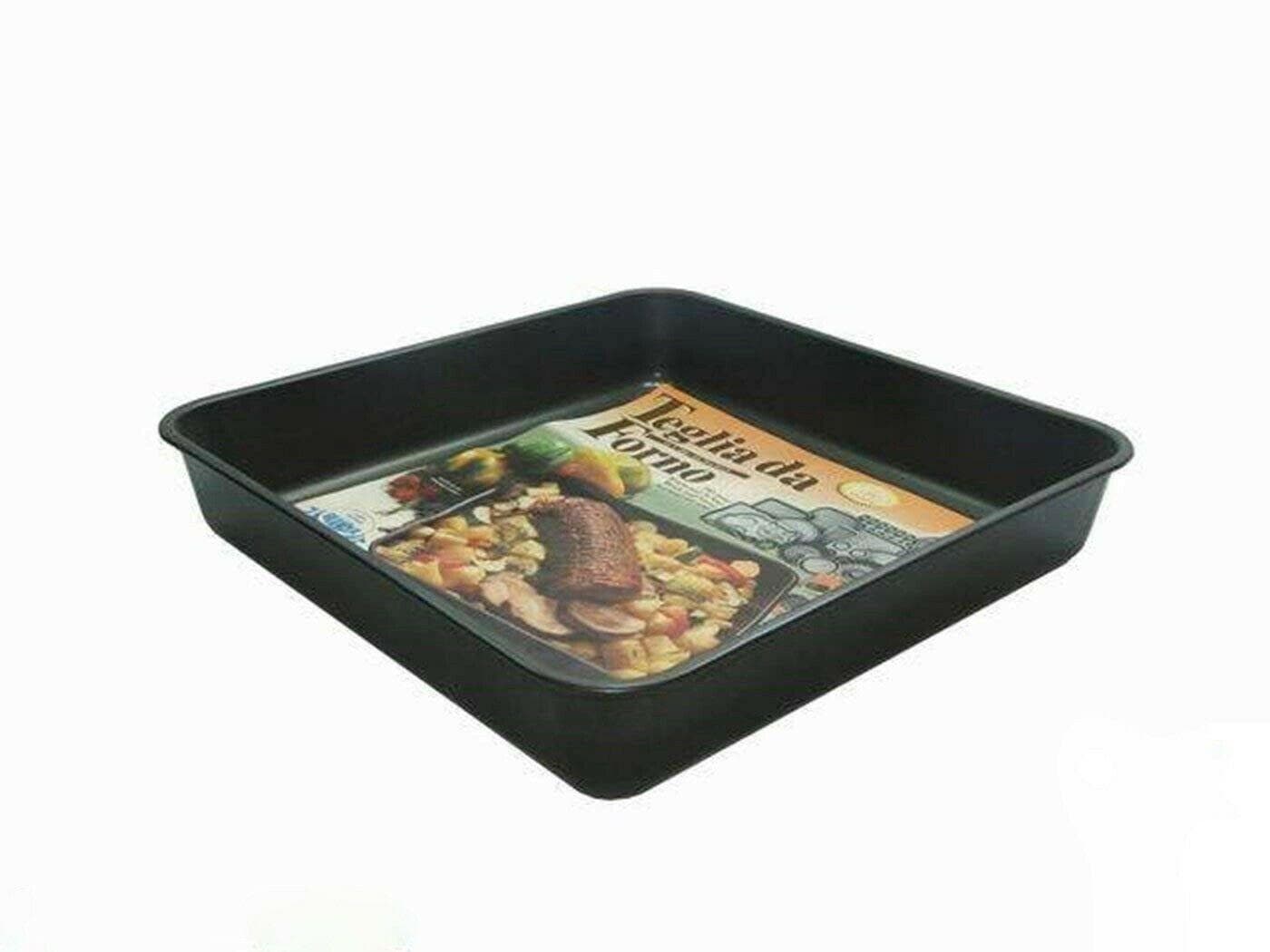 TEGLIA SFORNATUTTO TESTO FORNO STUFA CM 34 X 34 X 6 ANTIADERENTE PRA 416102 in prodotto EuroStore07 - Alatri, commercioVirtuoso.it