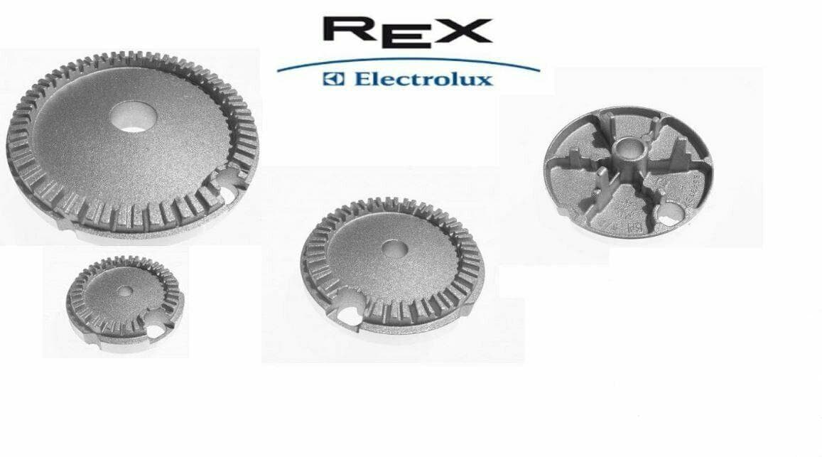 REX ELECTROLUX BRUCIATORI CUCINA A GAS PIANO COTTURA 4 FUOCHI 1 G + 2 M B 4460 in prodotto EuroStore07 - Alatri, commercioVirtuoso.it