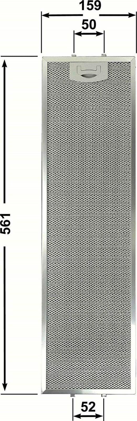 TECNOWIND 4FIS60ALM1.2 FILTRO CAPPA IN ALLUMINIO 561x159x8mm CD 39617800 F264 in prodotto EuroStore07 - Alatri, commercioVirtuoso.it