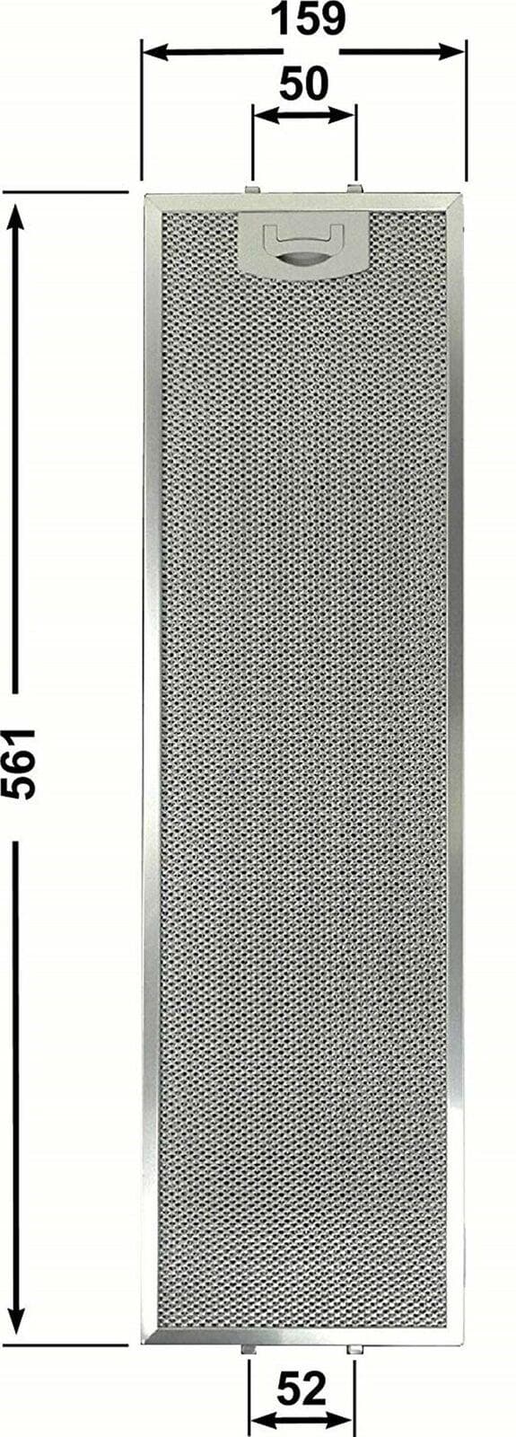 TECNOWIND 4FIS60ALM1.2 FILTRO CAPPA IN ALLUMINIO 561x159x8mm CD 39617800 F264 in prodotto EuroStore07 - Alatri, commercioVirtuoso.it