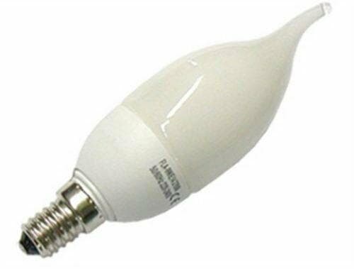 1 LAMPADINA BASSO CONSUMO E 14 DA 7 W RESA 35 W LUCA CALDA COLPO DI VENTO in prodotto EuroStore07 - Alatri, commercioVirtuoso.it