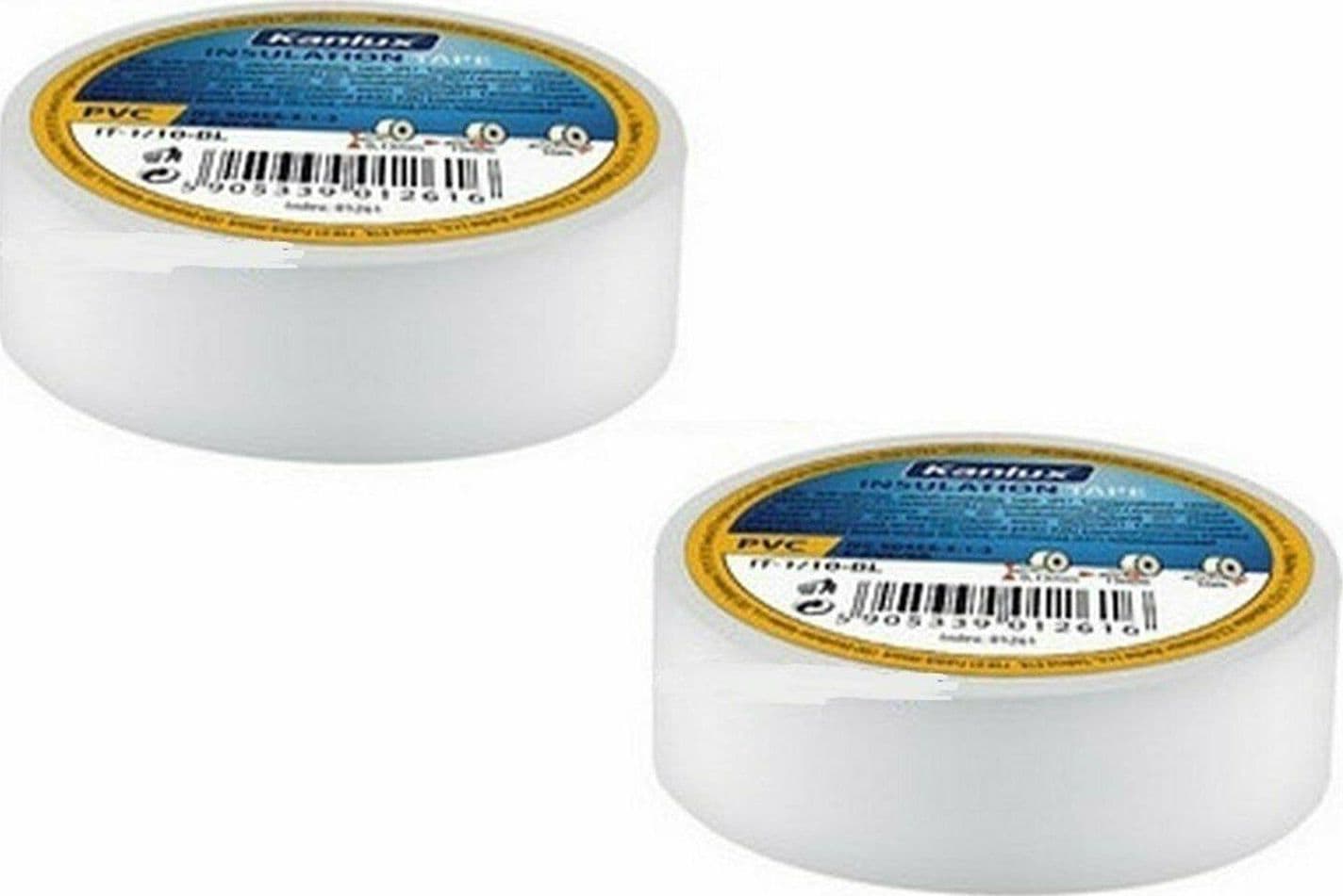 NASTRO ISOLANTE 2 pz COLORE BIANCO 10 MT LARGO MM 15 ELETTRICITA CASA CAMPEGGIO in prodotto EuroStore07 - Alatri, commercioVirtuoso.it